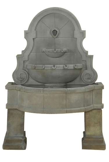 Liguria Wall Outdoor Cast Stone Garden Fountain With Legs Fountain Tuscan